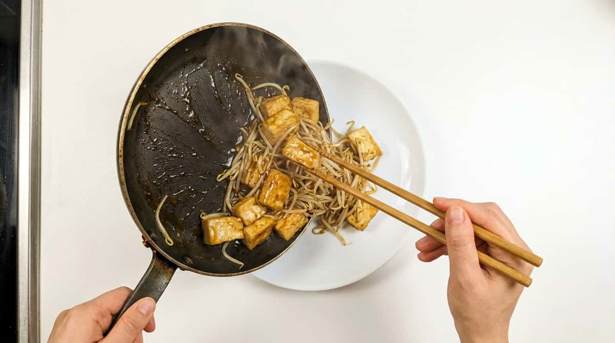 厚揚げともやしの香ばしオイスター焼き（完成イメージ）