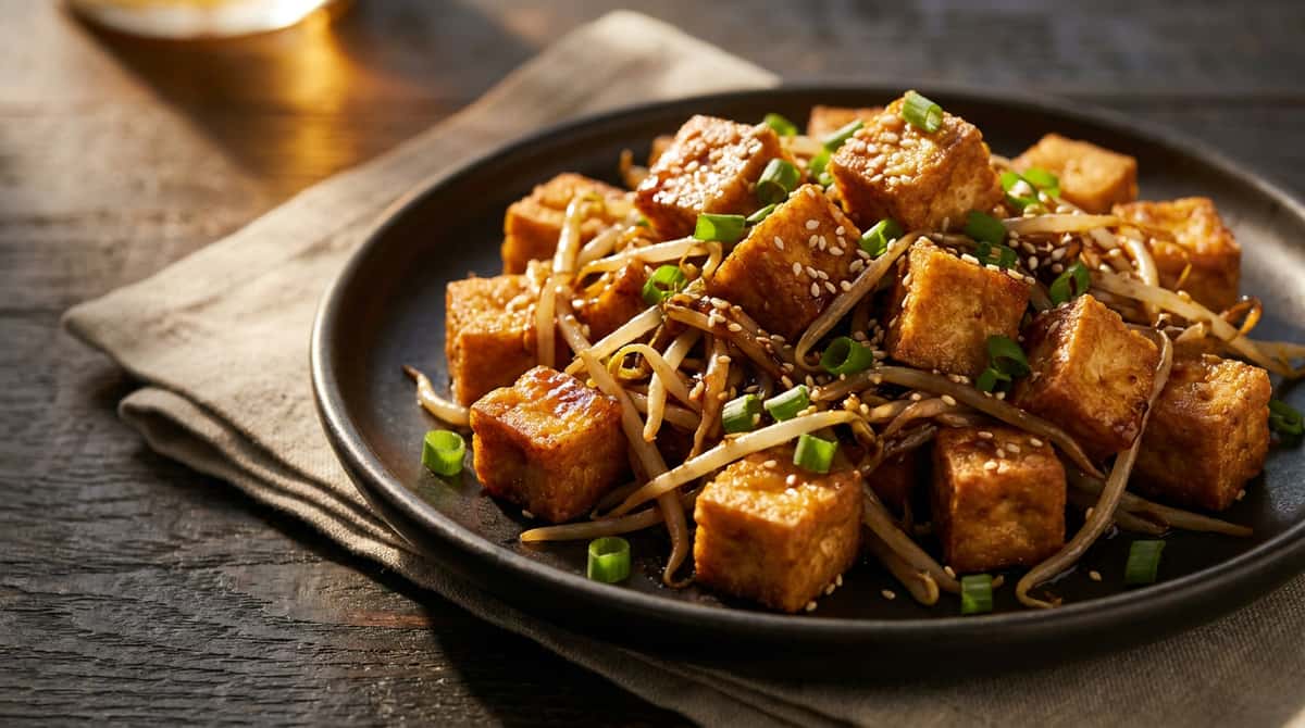 厚揚げともやしの香ばしオイスター焼き（完成イメージ）