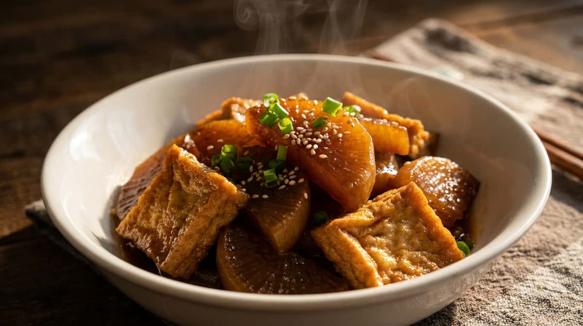 厚揚げと大根のガッツリ味噌煮（完成イメージ）