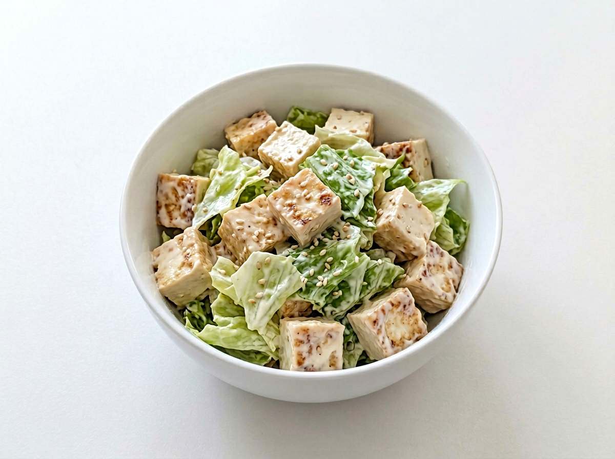 厚揚げとレタスのマヨ和え