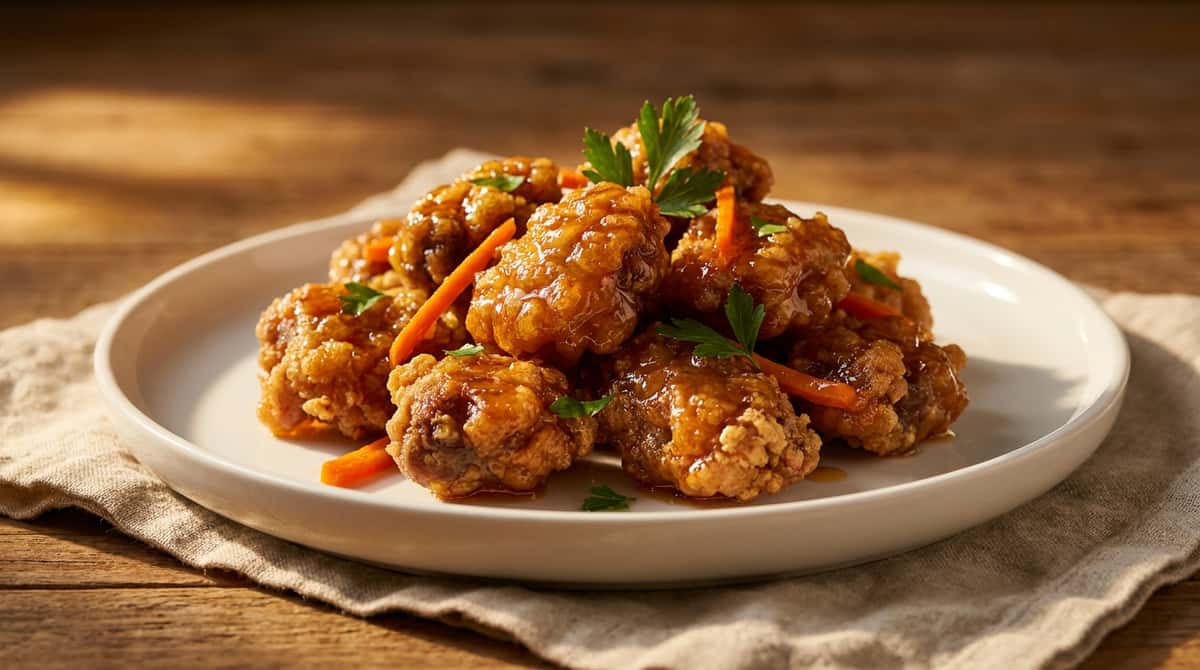 牛こまとにんじんのバター醤油から揚げ（完成イメージ）