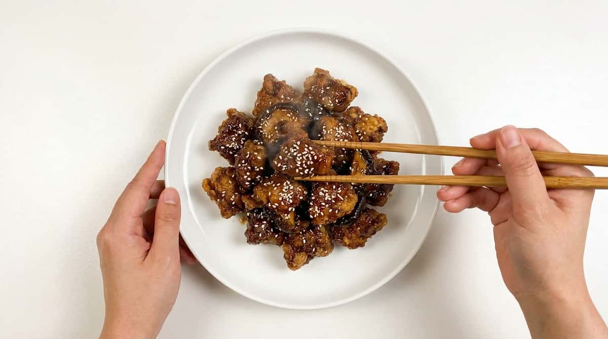 牛こま切れときのこの醤油揚げ（完成イメージ）