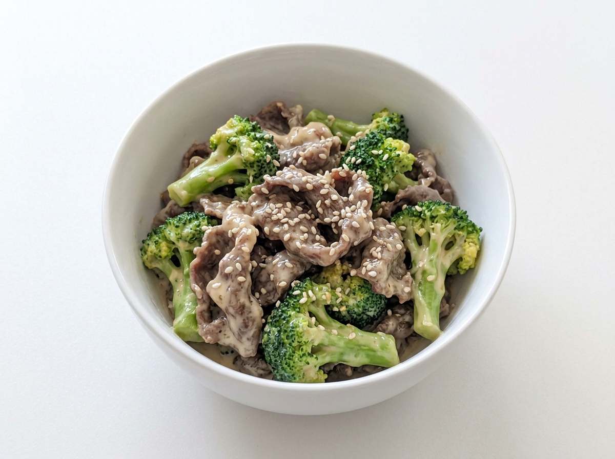 牛薄切り肉とブロッコリーのマヨコク煮