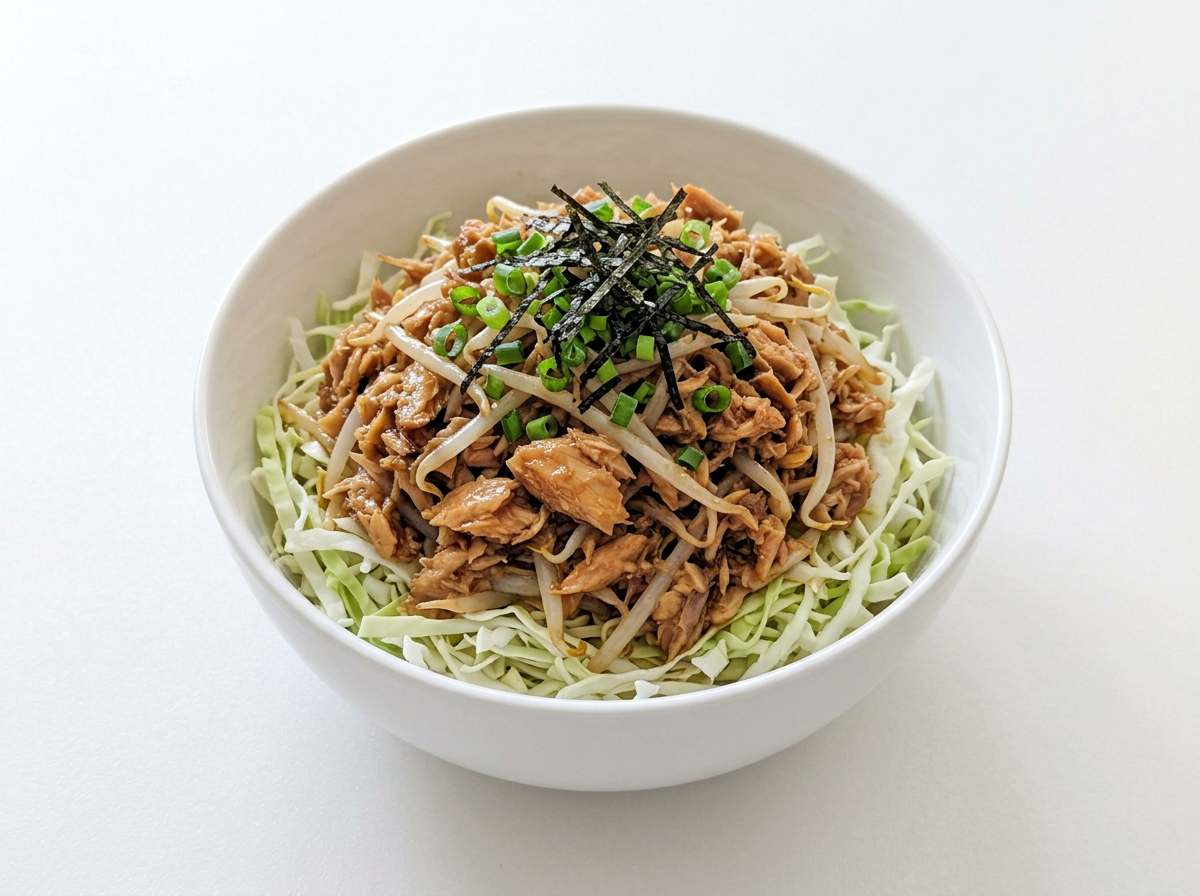 ツナともやしのバター醤油キャベツ丼【糖質オフ】