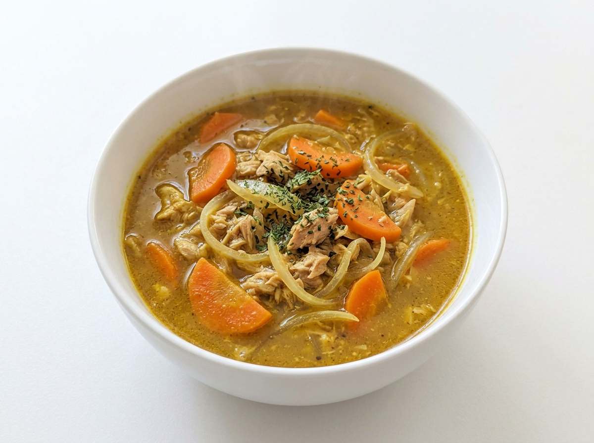 ツナとにんじんのカレースープ