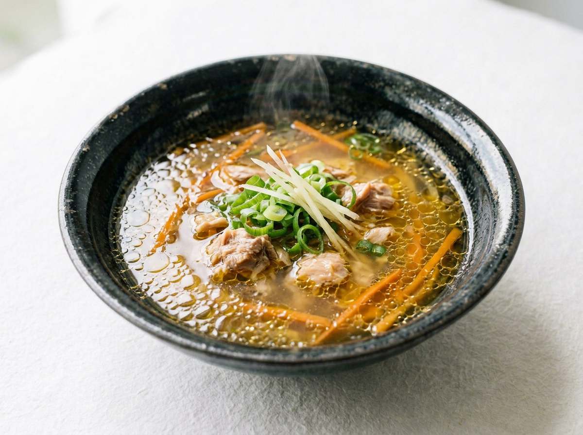 ツナ缶とにんじんのごま油スープ（作り置き）