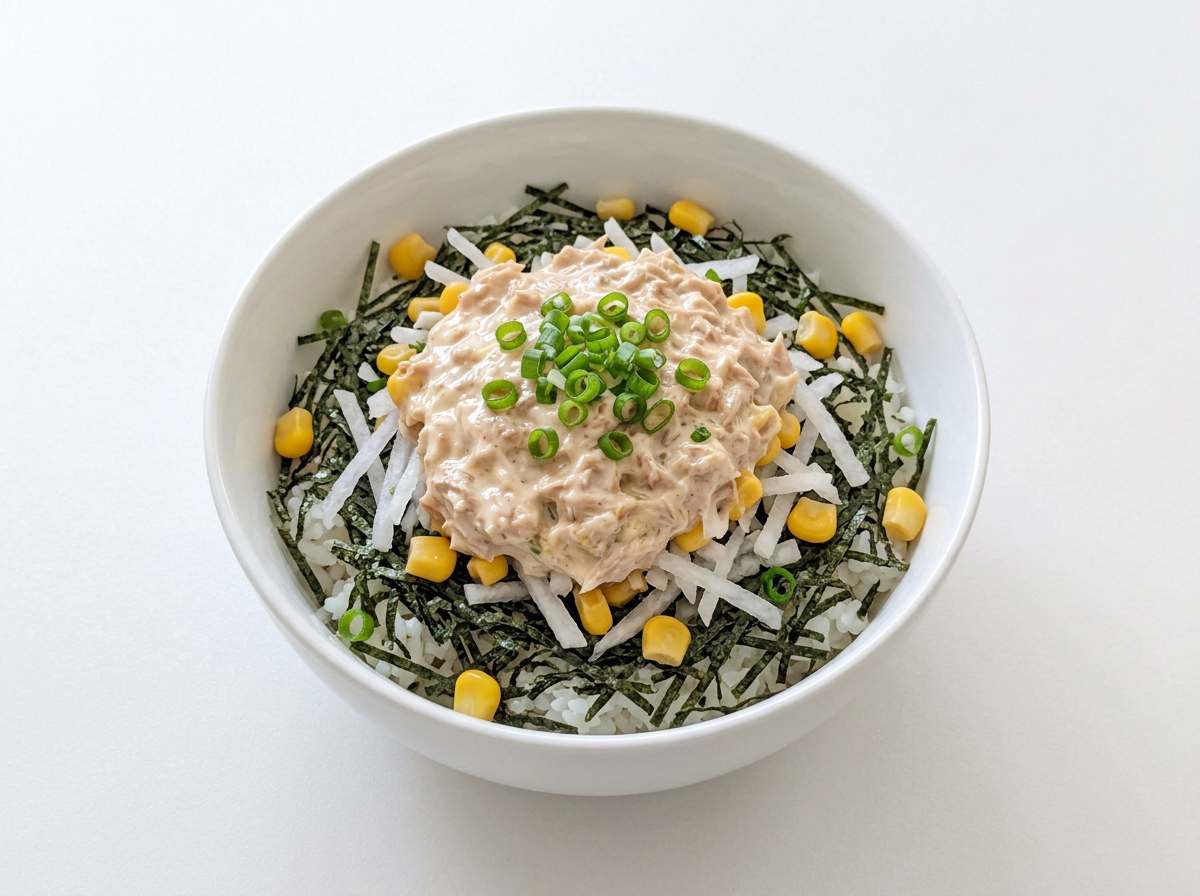 ツナ缶と大根のマヨツナシャキシャキ丼