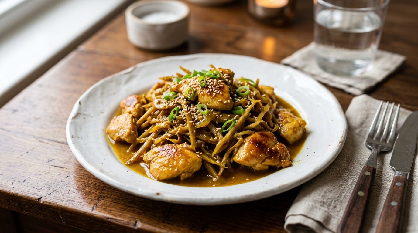 鶏むね肉とごぼうのカレー弁当