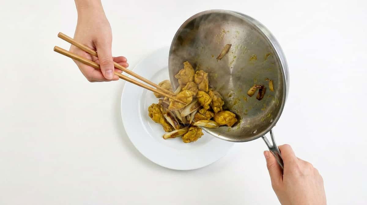 鶏むね肉と長ねぎのヘルシーカレー焼き（完成イメージ）