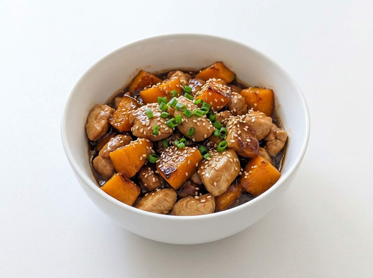 鶏むねとかぼちゃのさっぱりオイスター漬け