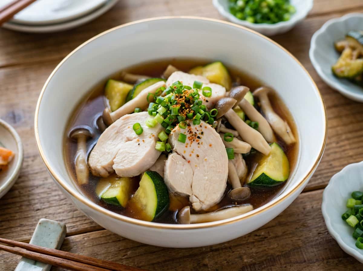 鶏むね肉とズッキーニのポン酢煮（お弁当向き）