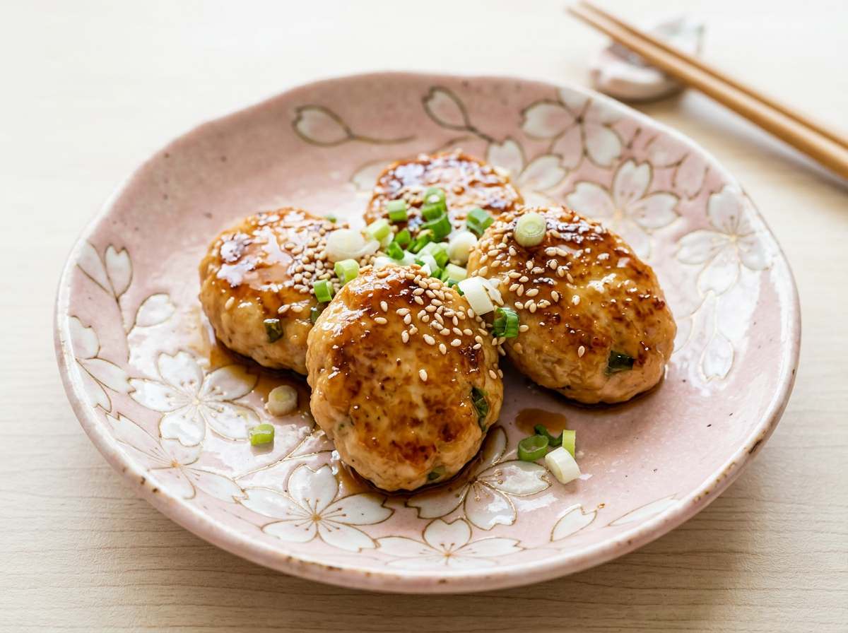 鶏ひき肉と長ねぎのさっぱりポン酢焼き