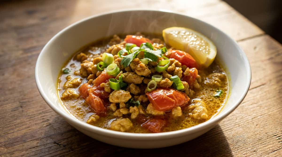 鶏ひき肉とトマトのカレー炒め（糖質オフ）（完成イメージ）