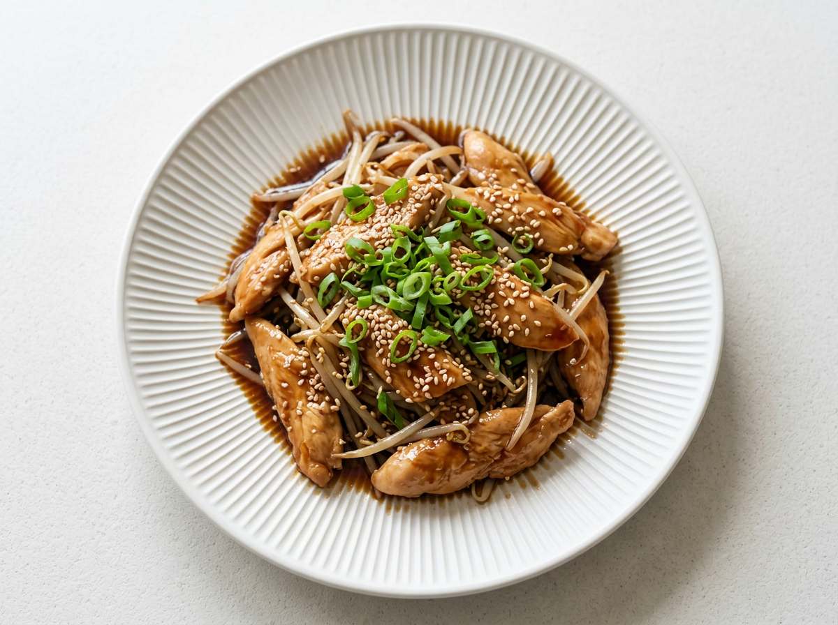 鶏ささみともやしのオイスター漬けおつまみ