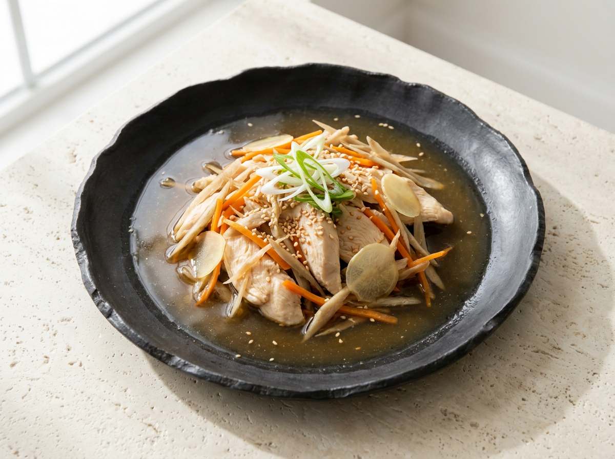 鶏ささみとごぼうの鶏だし旨煮