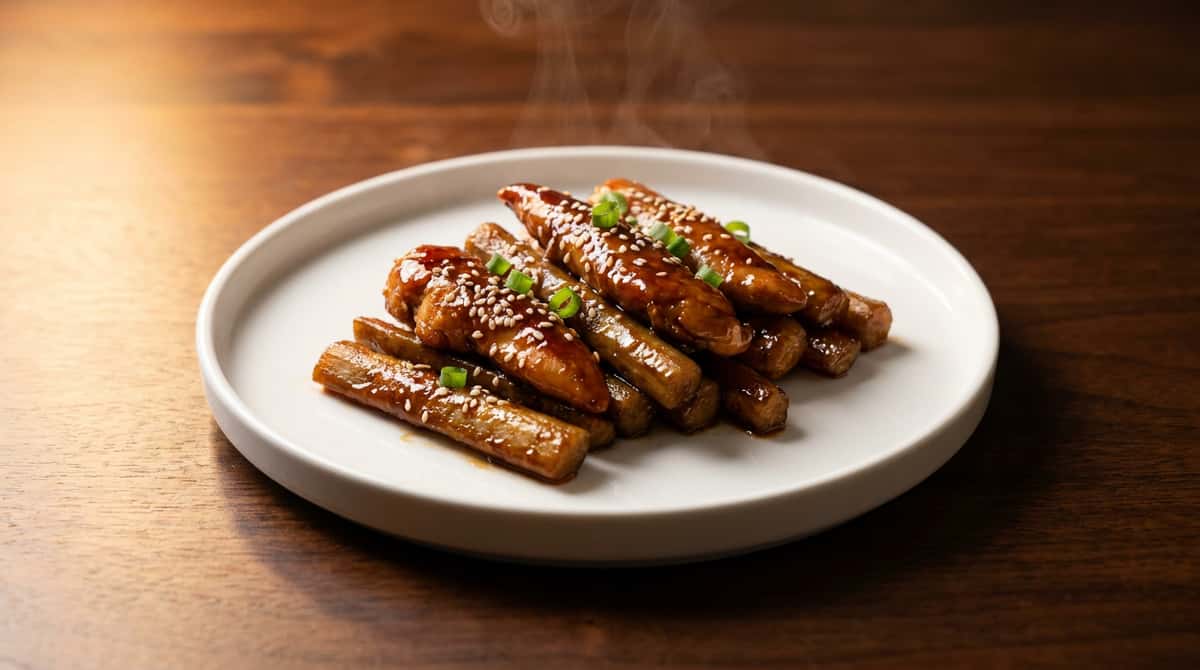 鶏ささみとごぼうの味噌こんがり焼き（完成イメージ）