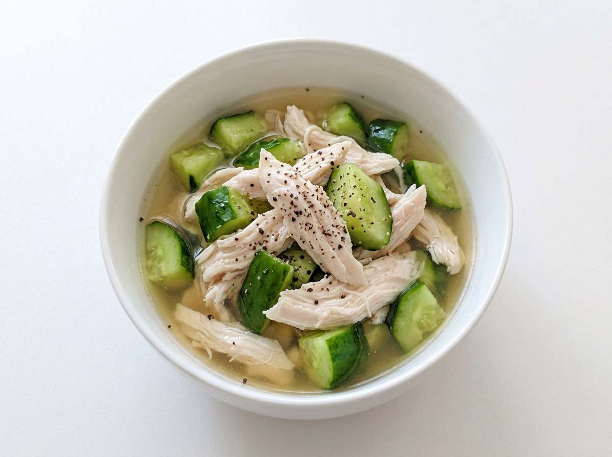 鶏ささみときゅうりのコンソメ漬け