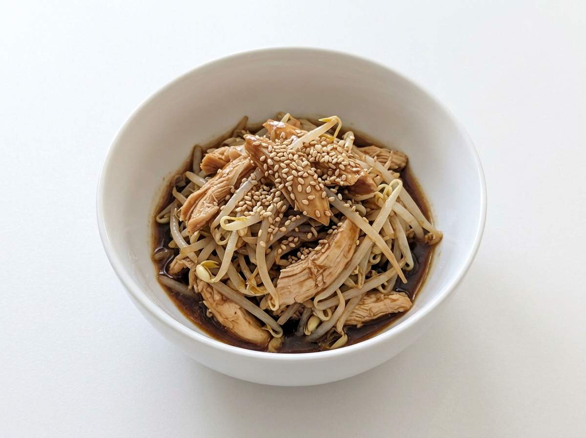 ささみともやしの焼肉タレ和え