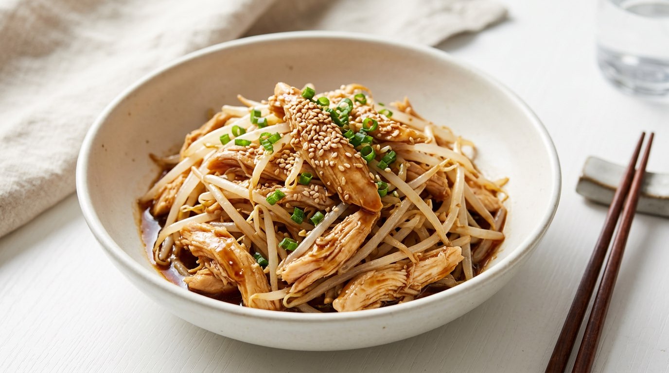 ささみともやしの焼肉タレ和え（完成イメージ）