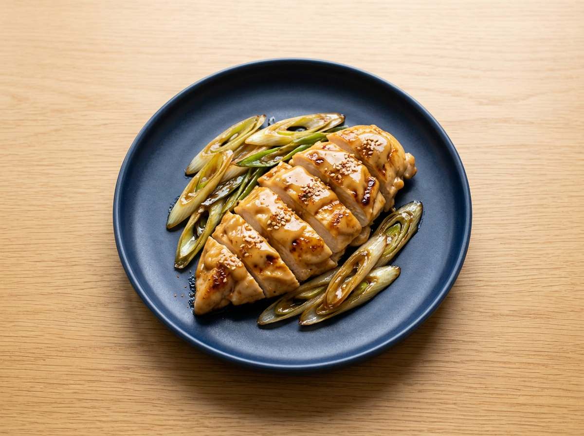 鶏ささみと長ねぎのマヨ焼き