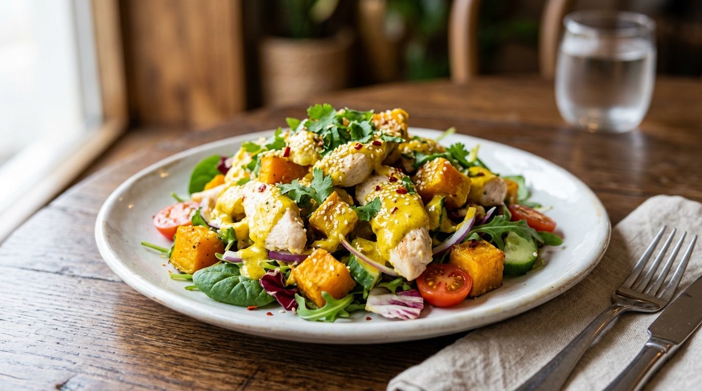 ささみとかぼちゃのカレー和え