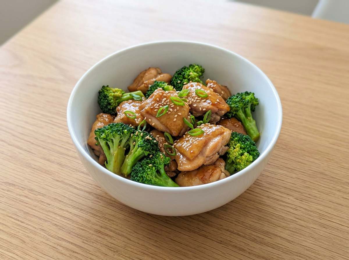 鶏もも肉とブロッコリーの甘酢炒め