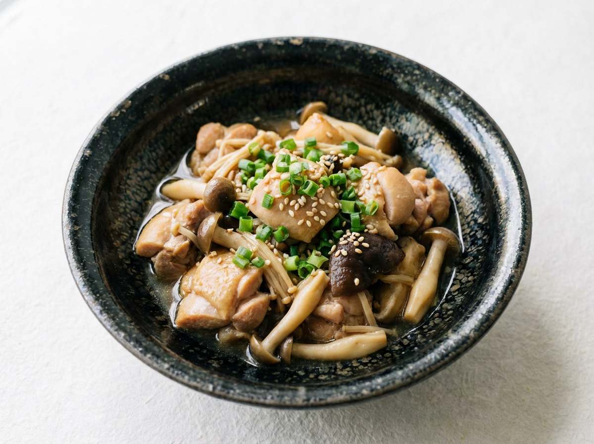 鶏もも肉ときのこのさっぱりポン酢煮