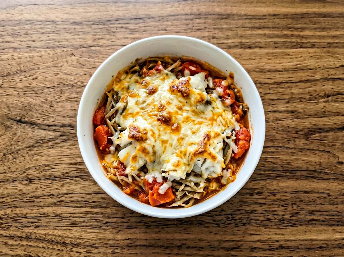 タラとごぼうのトマトチーズ焼き