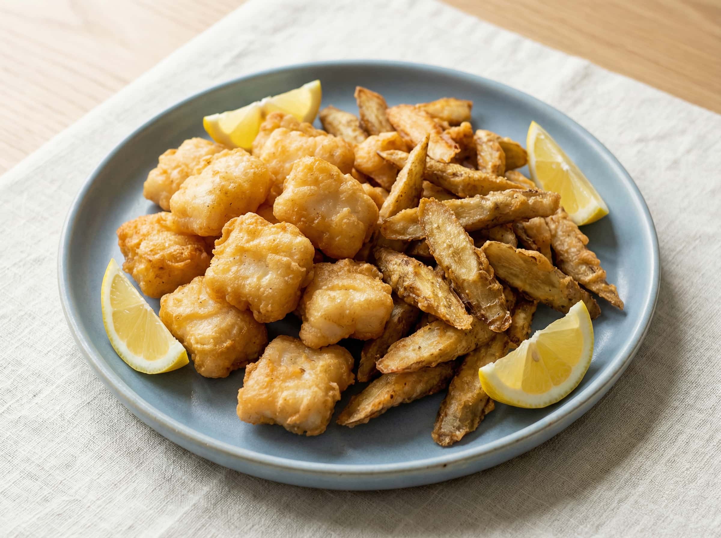 タラとごぼうのコンソメ風味揚げ