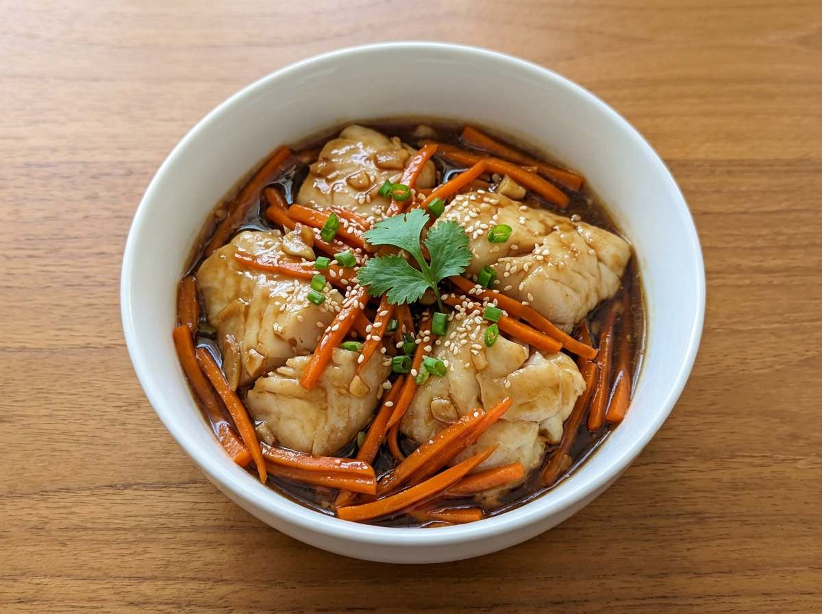 タラとにんじんのオイスターソース漬け焼き