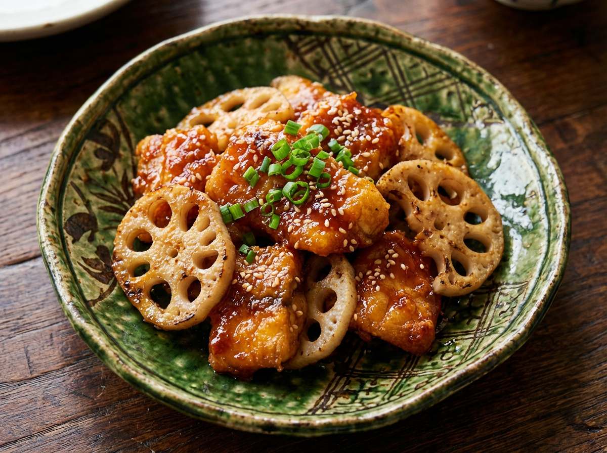 タラとれんこんのピリ辛白だし炒め