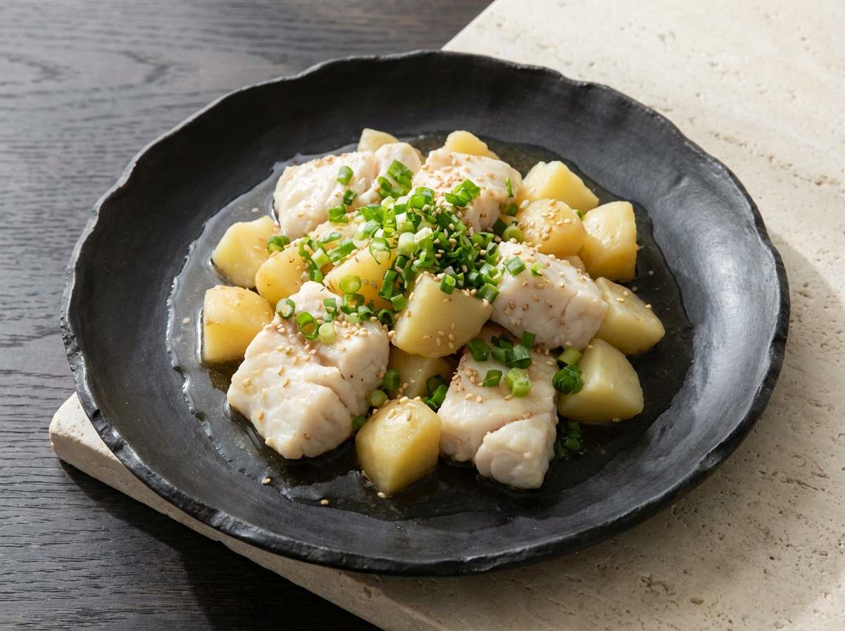 タラとじゃがいものポン酢漬け