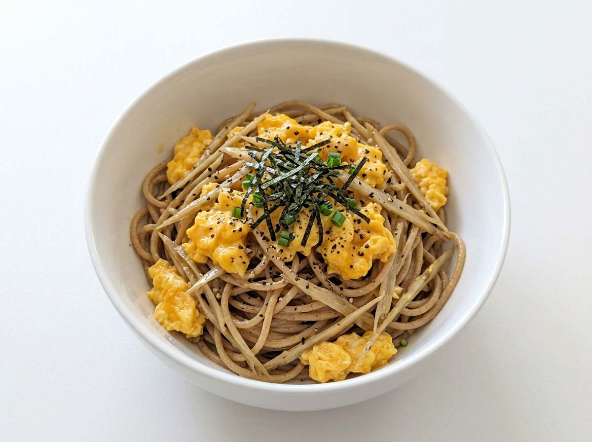 ごぼうと卵のマヨ香るダイエットパスタ