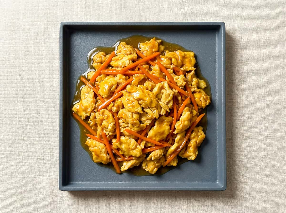 卵とにんじんの鶏がら炒め（作り置き）