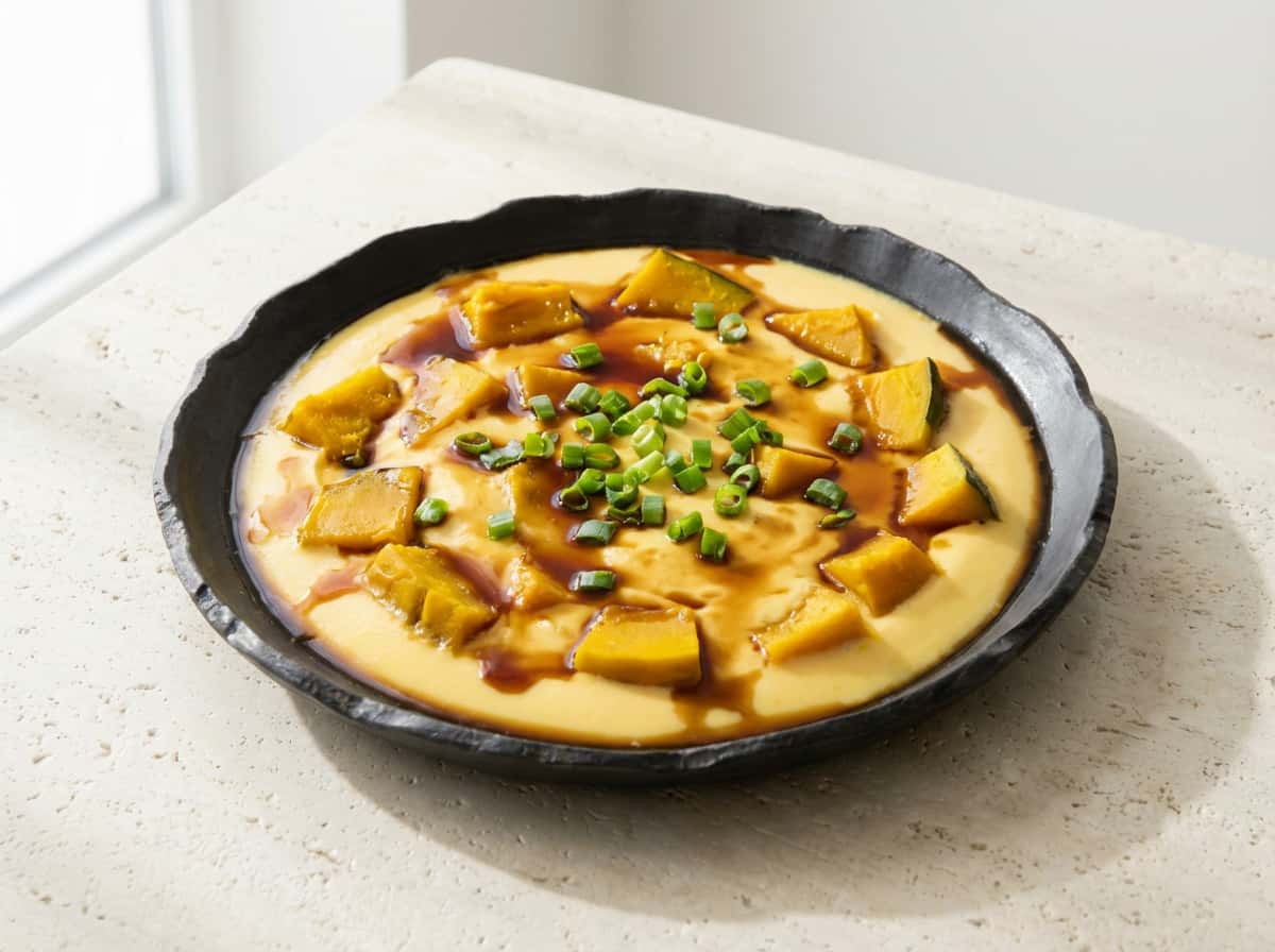 卵とかぼちゃの甘酢蒸し（糖質オフ）