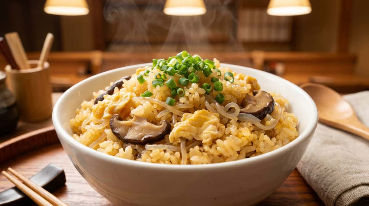 卵ときのこのカレー炊き込みご飯（糖質オフ）（完成イメージ）
