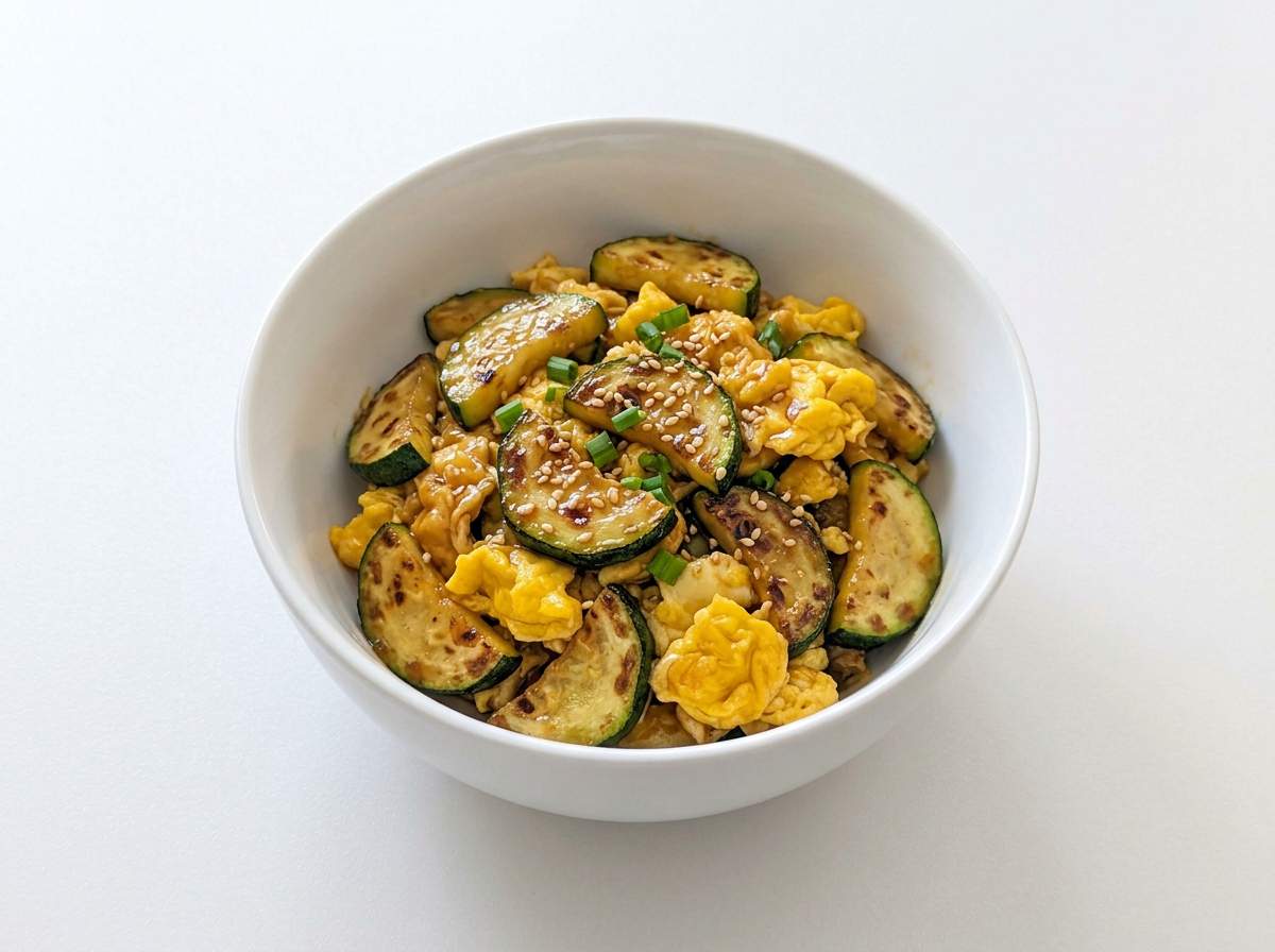 ズッキーニと卵のオイスターソース炒め