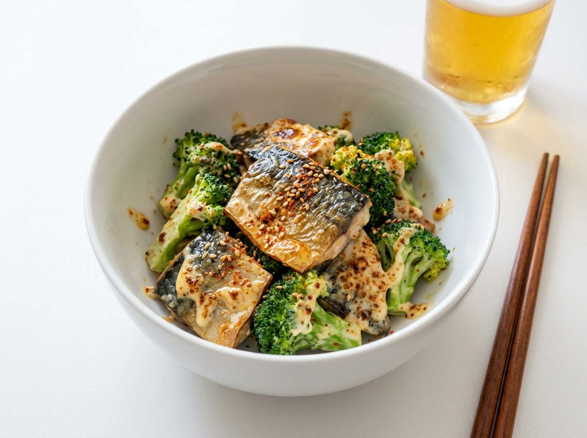 サバとブロッコリーのマヨ焼き