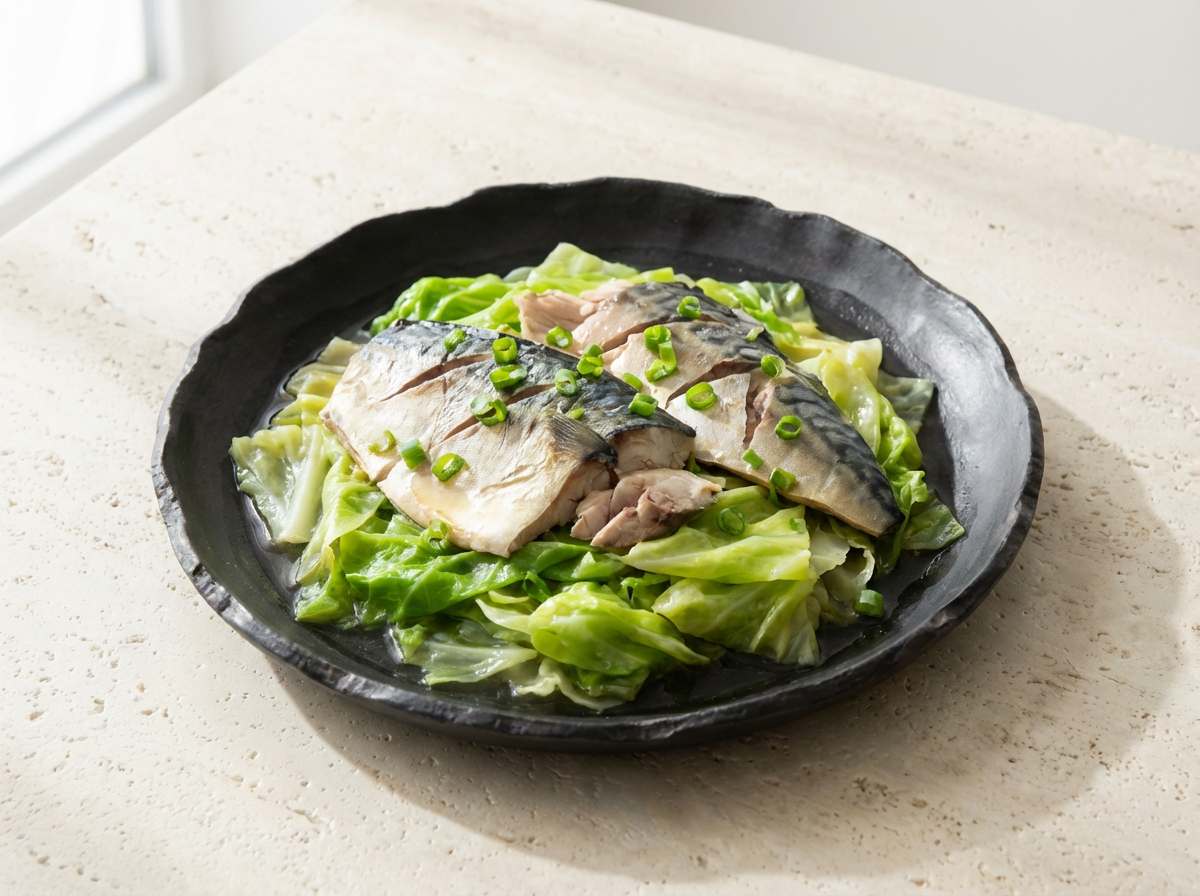 サバとキャベツの白だし蒸し【糖質オフ】