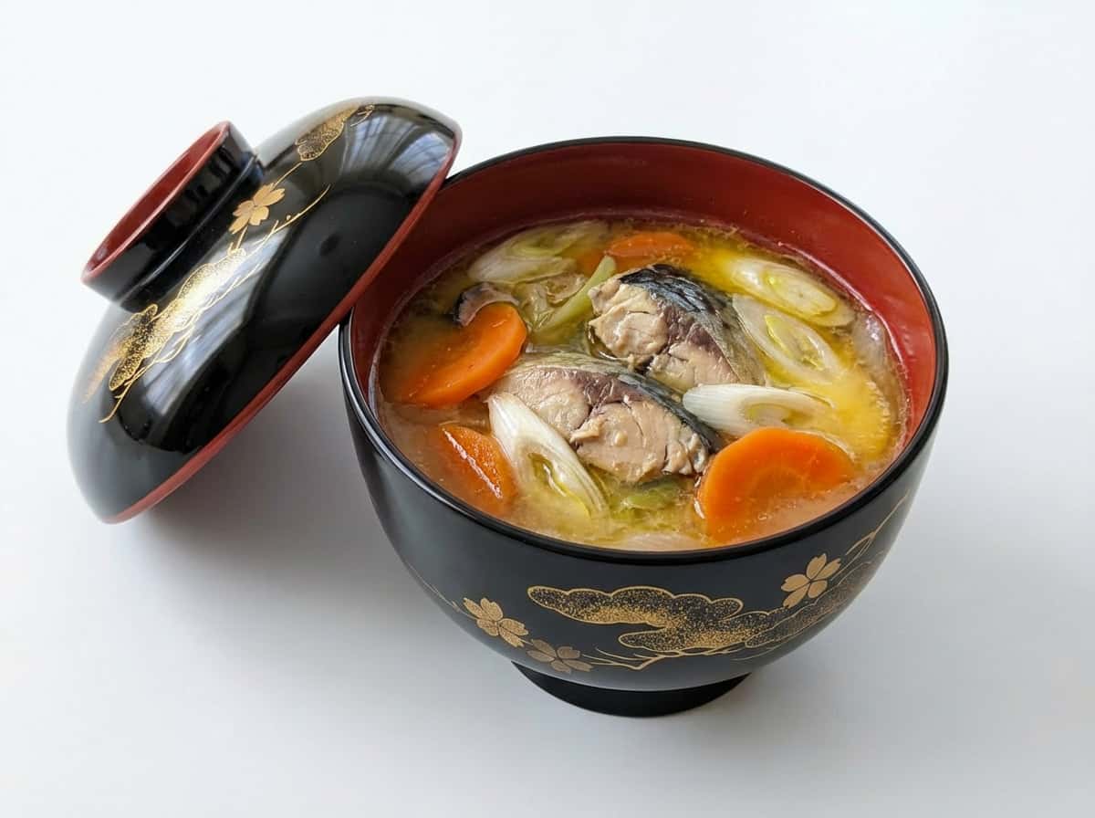 サバとにんじんのバター醤油スープ（コクうま）