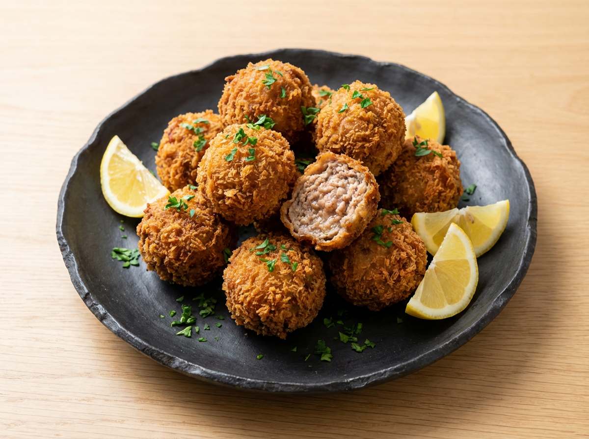 合いびき肉と大根のコンソメさくさく揚げ