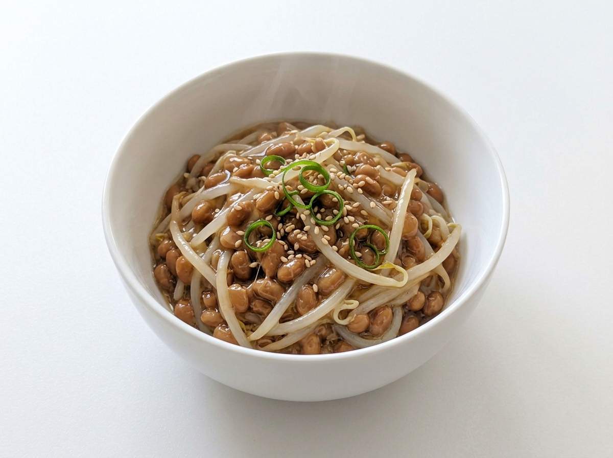 納豆ともやしのとろみ煮