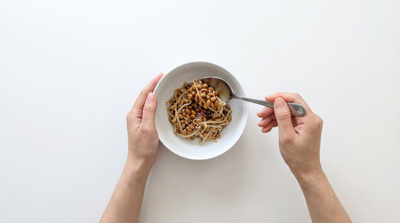 納豆ともやしのとろみ煮（完成イメージ）