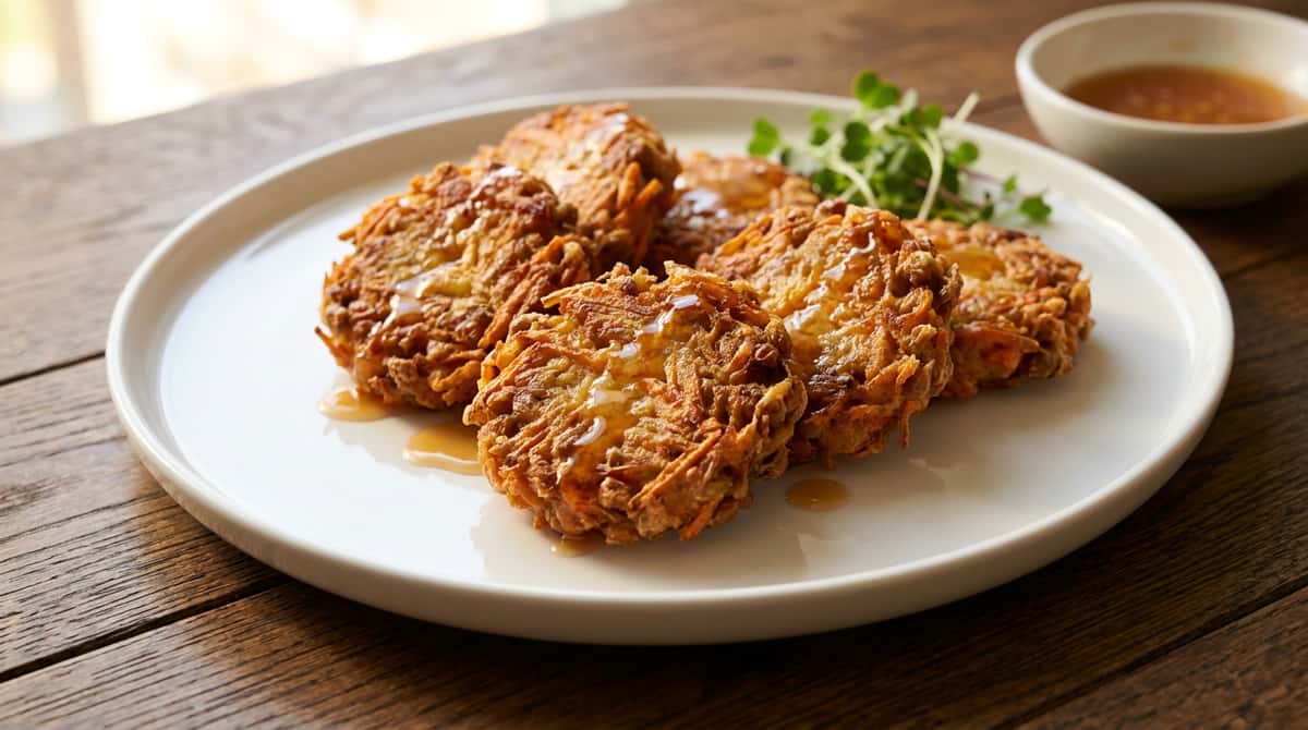 納豆とにんじんの醤油風味揚げ（完成イメージ）