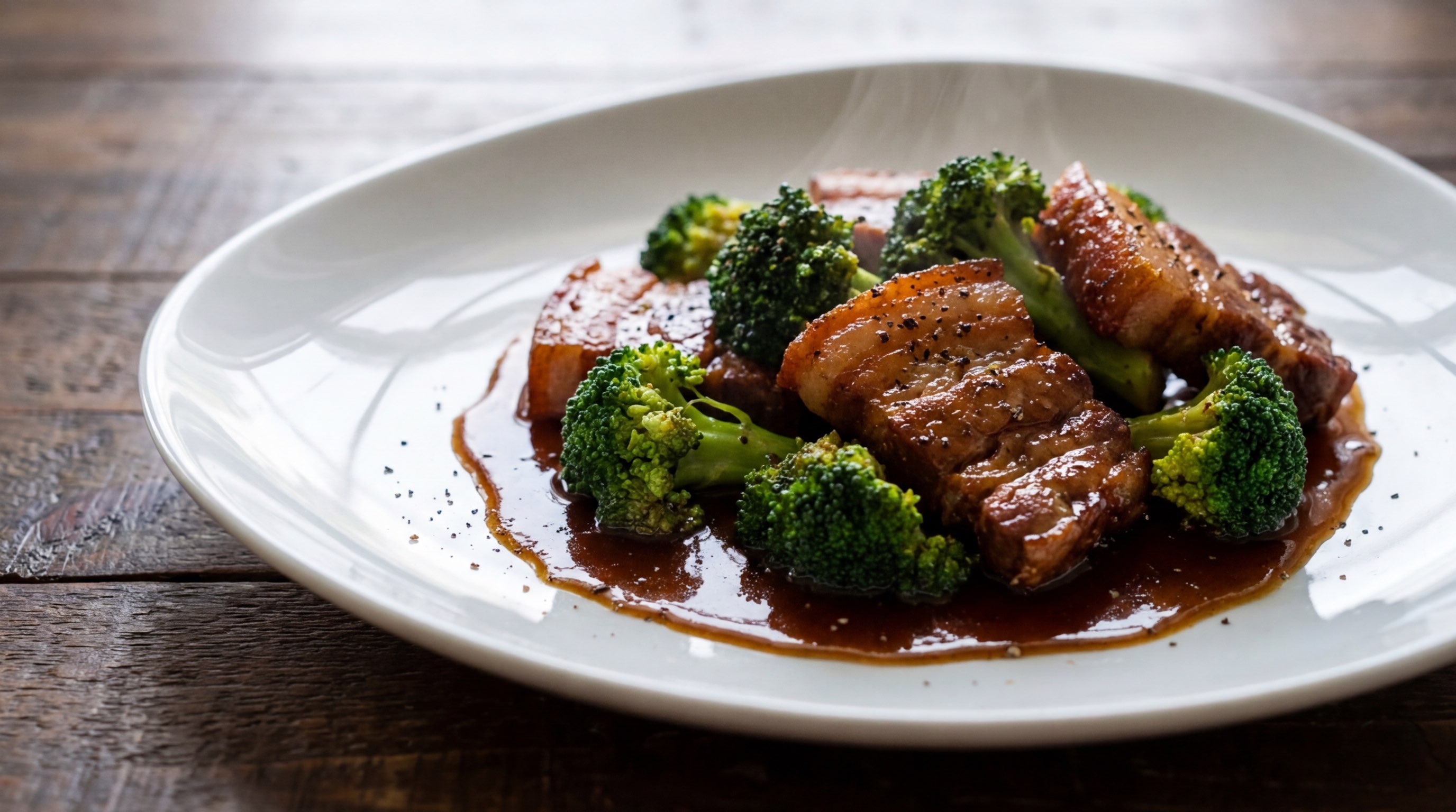 豚バラとブロッコリーのバター醤油煮