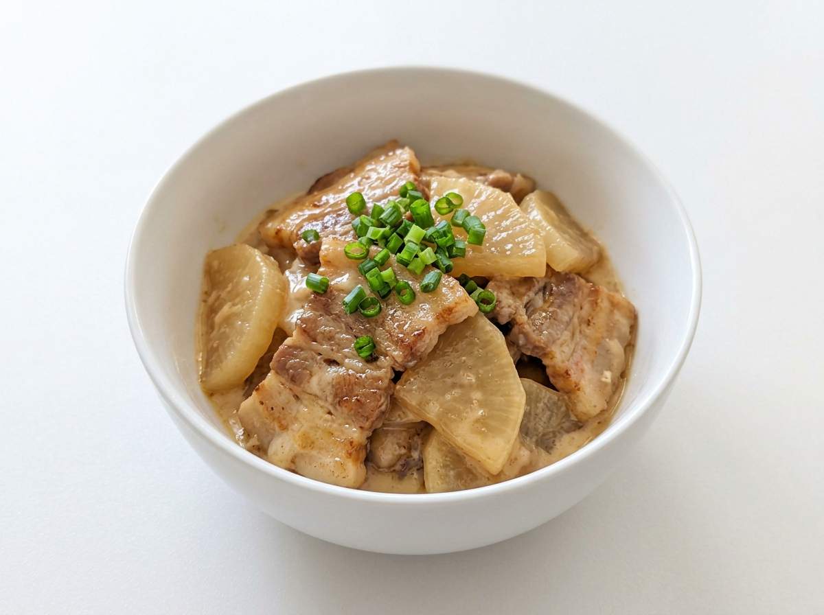 豚バラ大根のこっくりマヨ煮