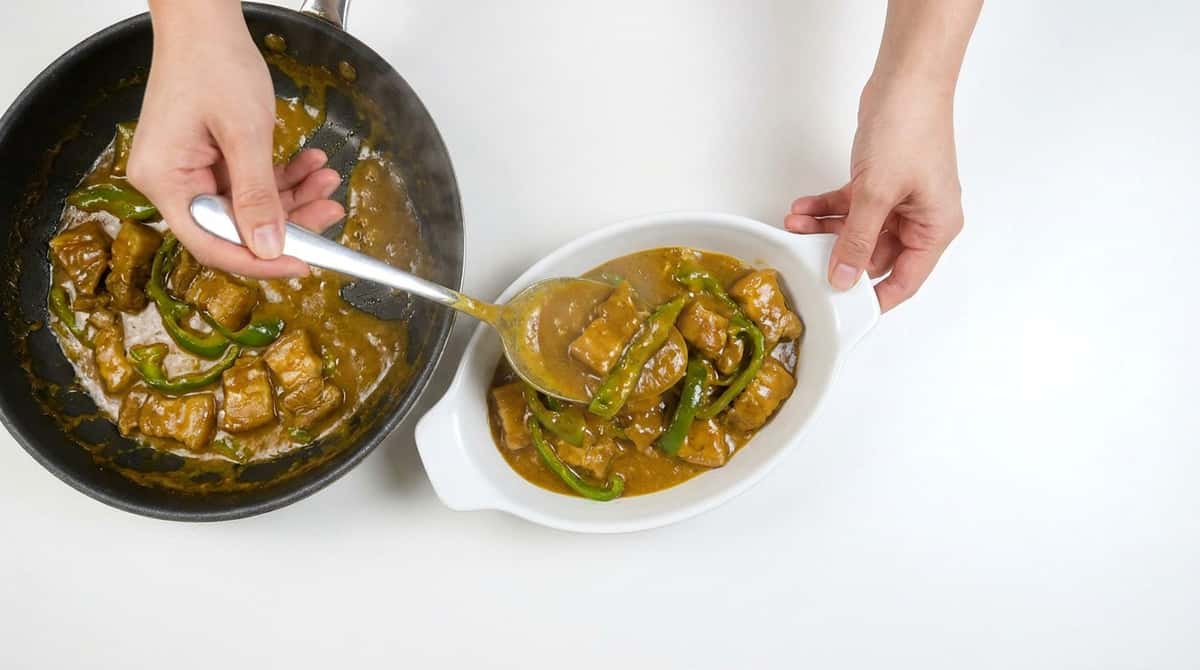 豚バラとピーマンのスパイシーカレー漬け（完成イメージ）