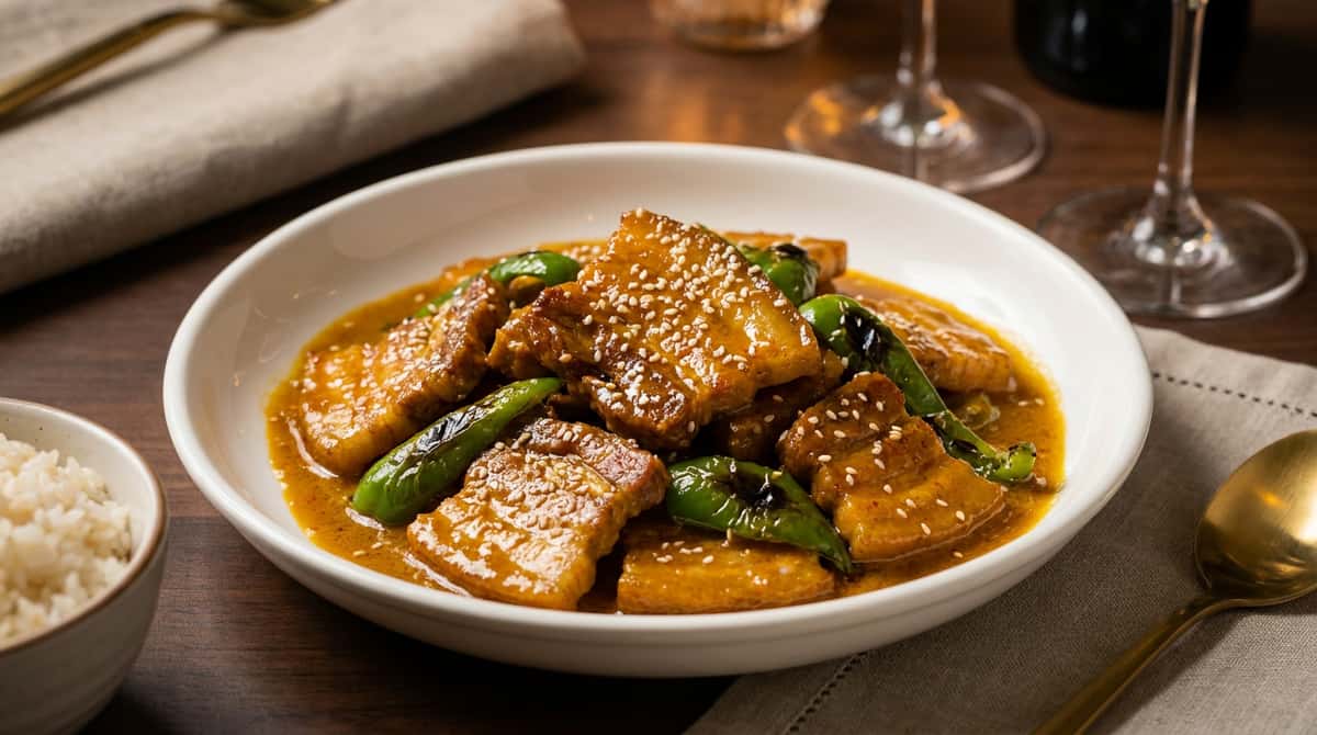 豚バラとピーマンのスパイシーカレー漬け（完成イメージ）