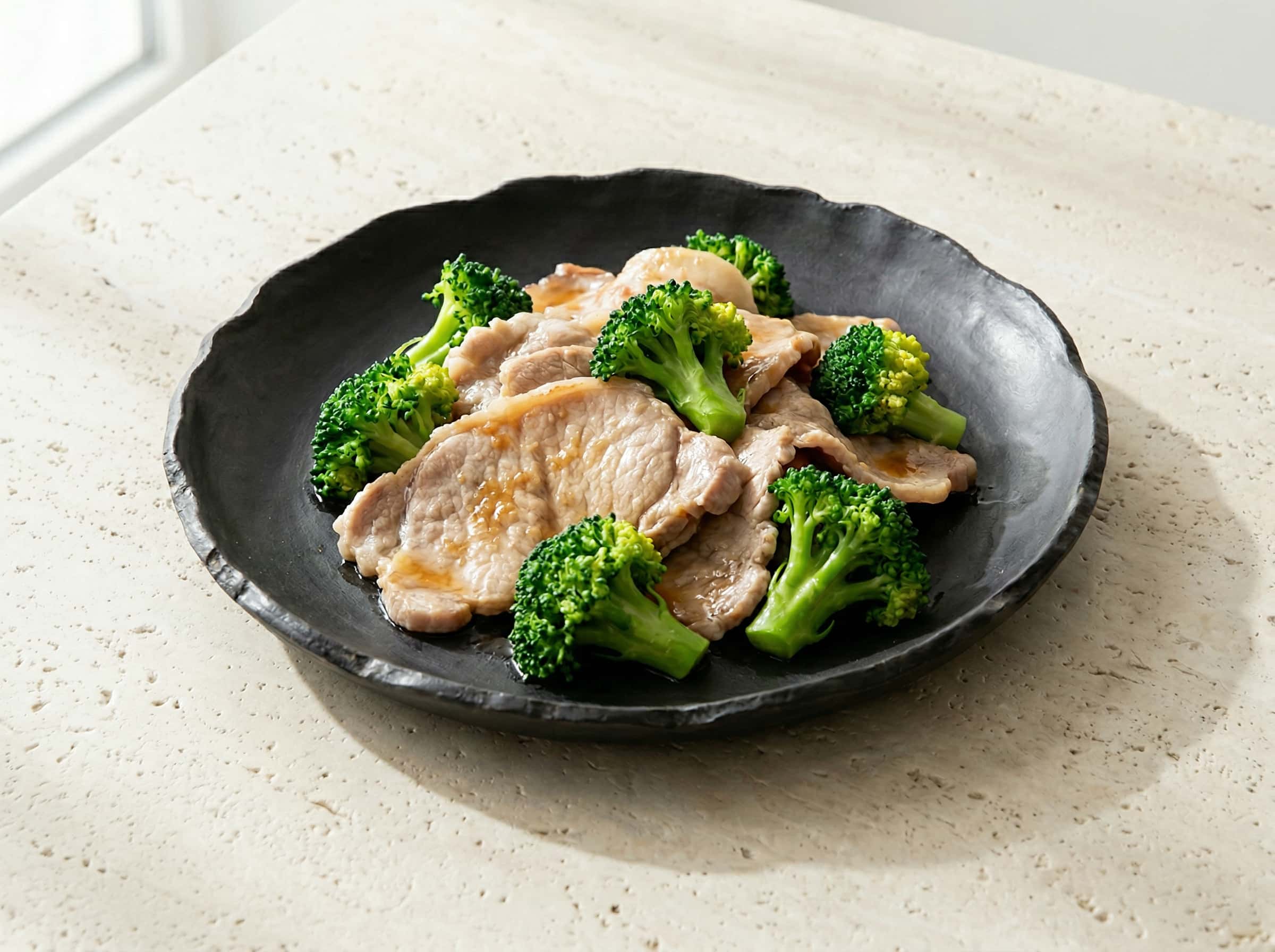 豚ロースとブロッコリーのポン酢煮