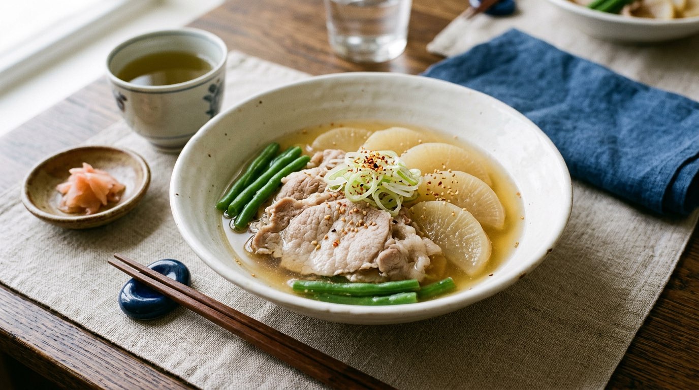 豚ロースと大根のやさしい白だし煮